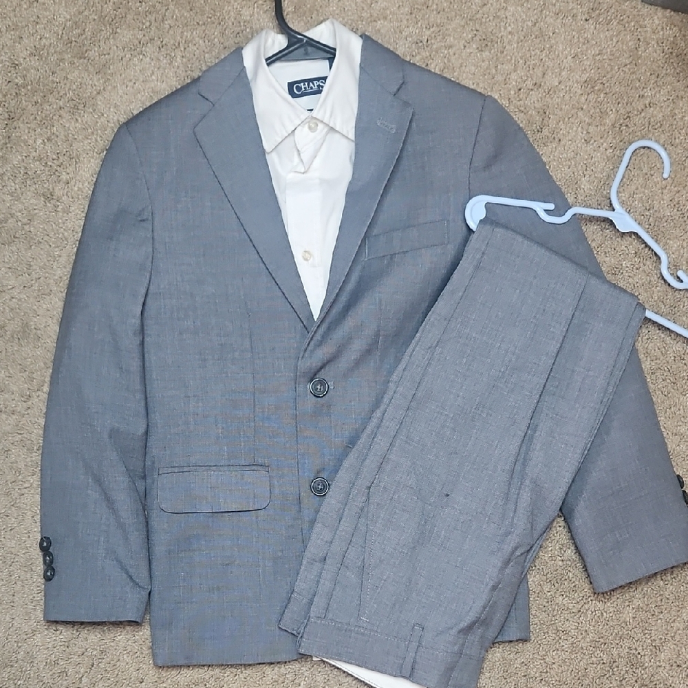 Chaps Gray Suit Modern Professional Cut